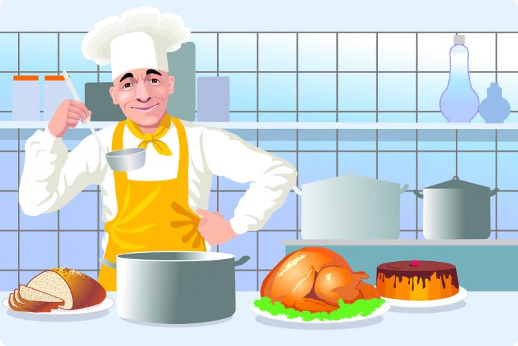 free vector European and american kitchen cooking clip art